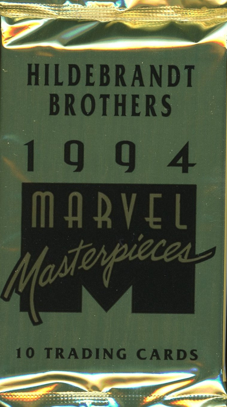 1994 Marvel Masterpieces Trading Card Pack – Sealed with Hildebrandt Brothers Artwork – 10 Cards