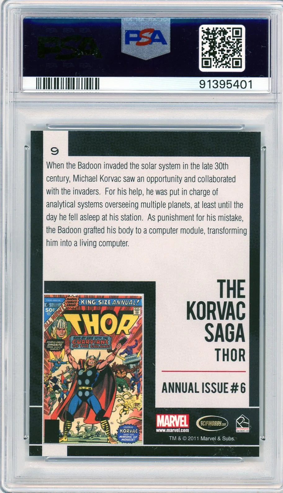 2011 Marvel Universe Thor Annual #6 Korvac Saga PSA 10 GEM MINT