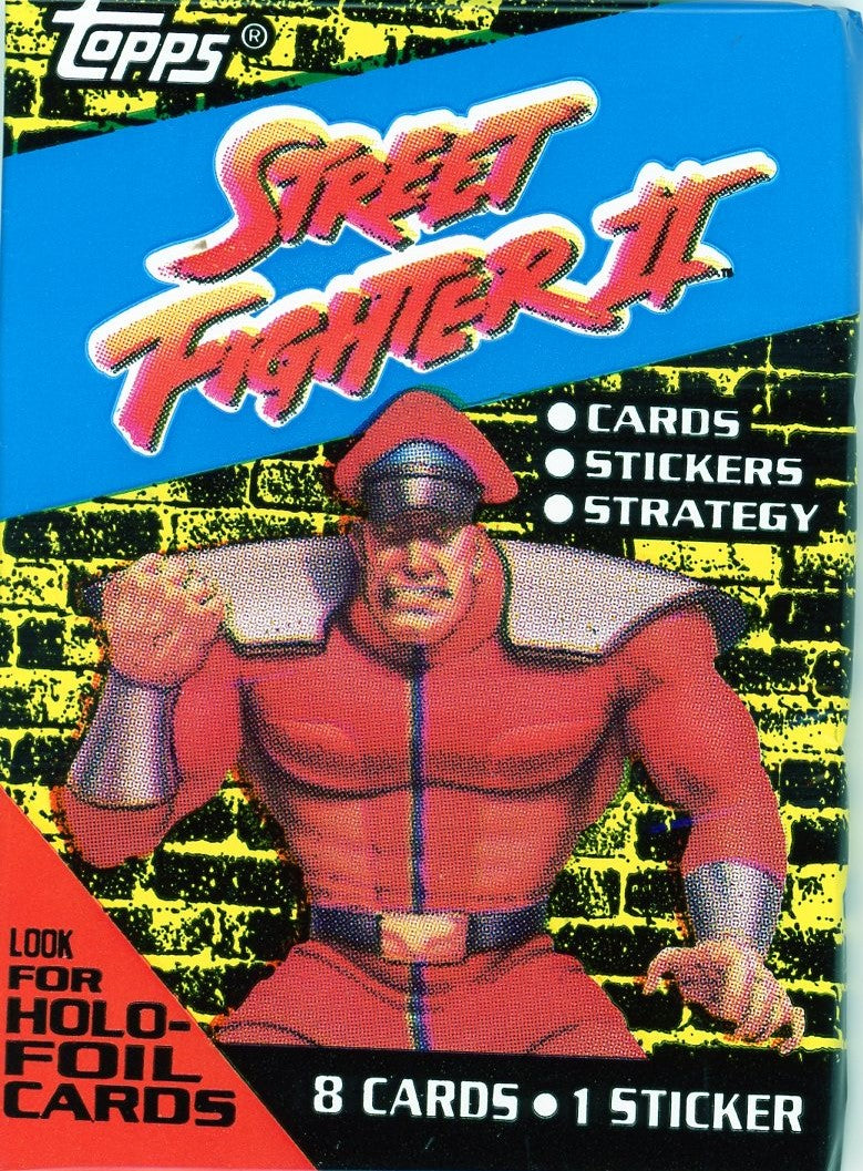 1993 Topps Street Fighter II Trading Card Pack - Sealed