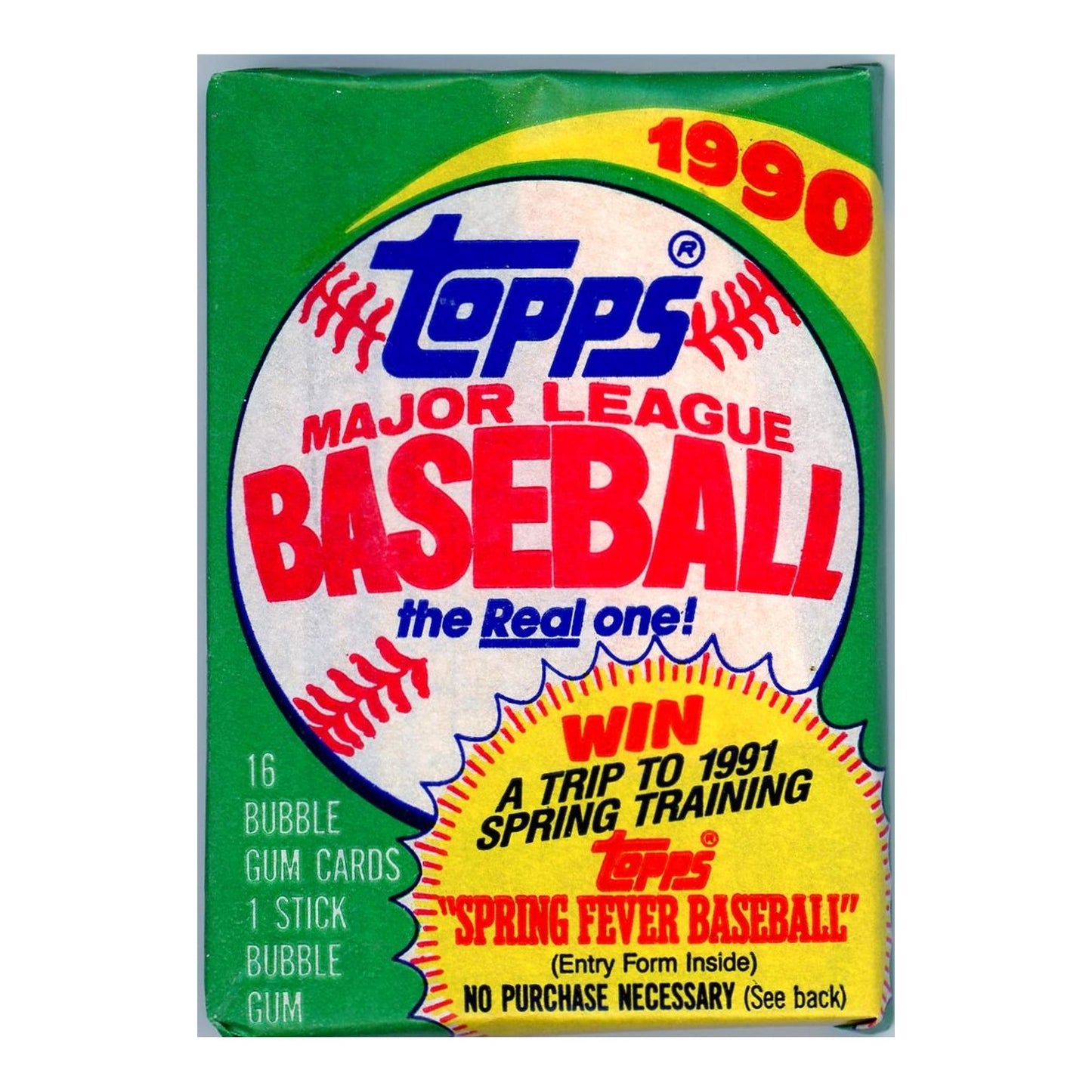 1990 Topps Baseball Pack - Sealed Vintage MLB Cards - Classic Collectible