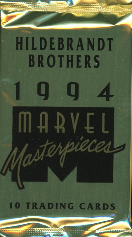 1994 Marvel Masterpieces Trading Card Pack – Sealed with Hildebrandt Brothers Artwork – 10 Cards