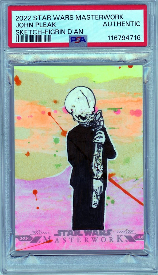 2022 Star Wars Masterwork John Pleak Sketch – Figrin D’an PSA Authentic 1/1
