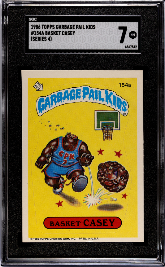 1986 Topps Garbage Pail Kids #154a Basket Casey (Series 4) – SGC 7 NM