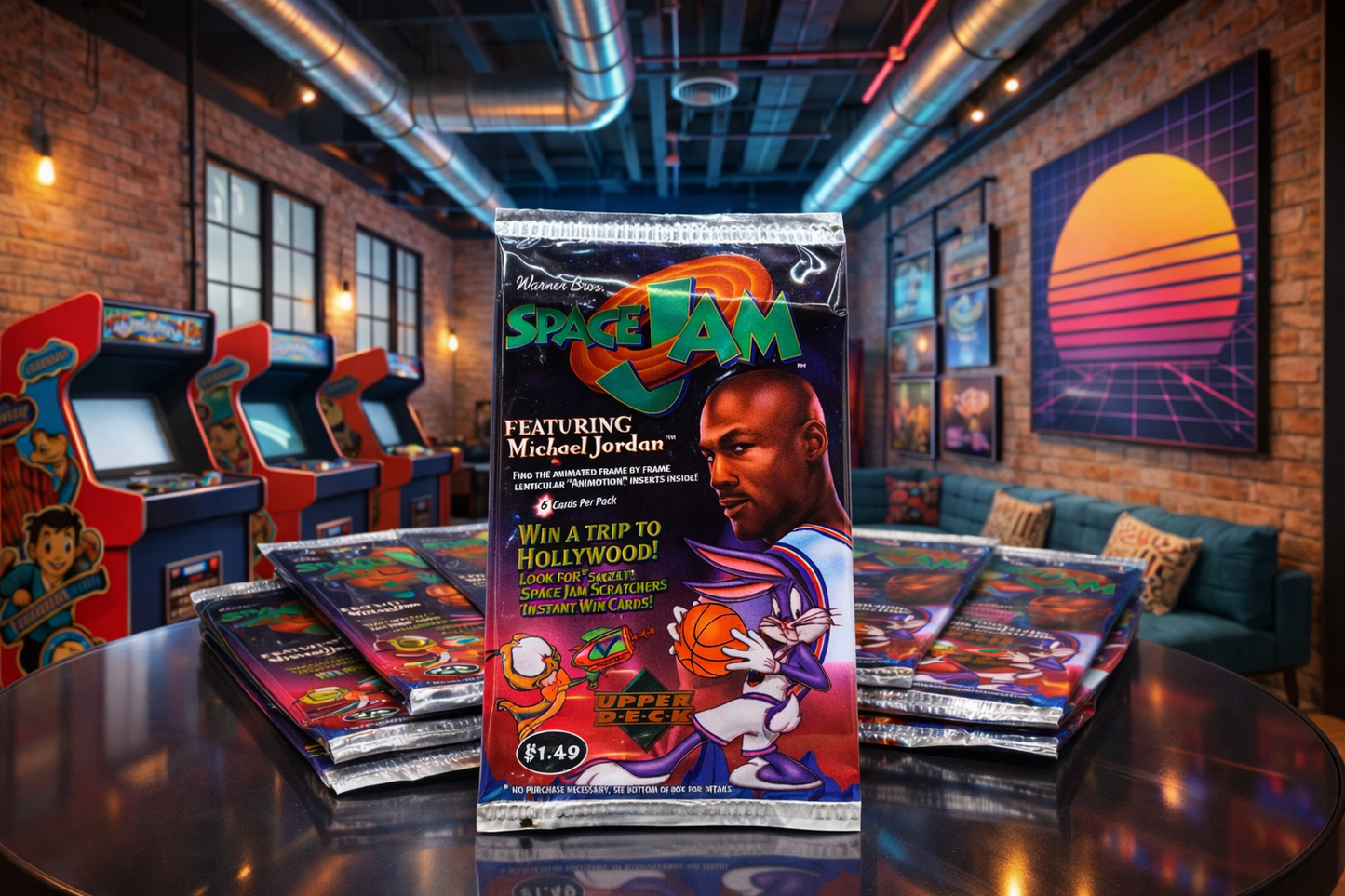 1996 Space Jam Trading Card Pack