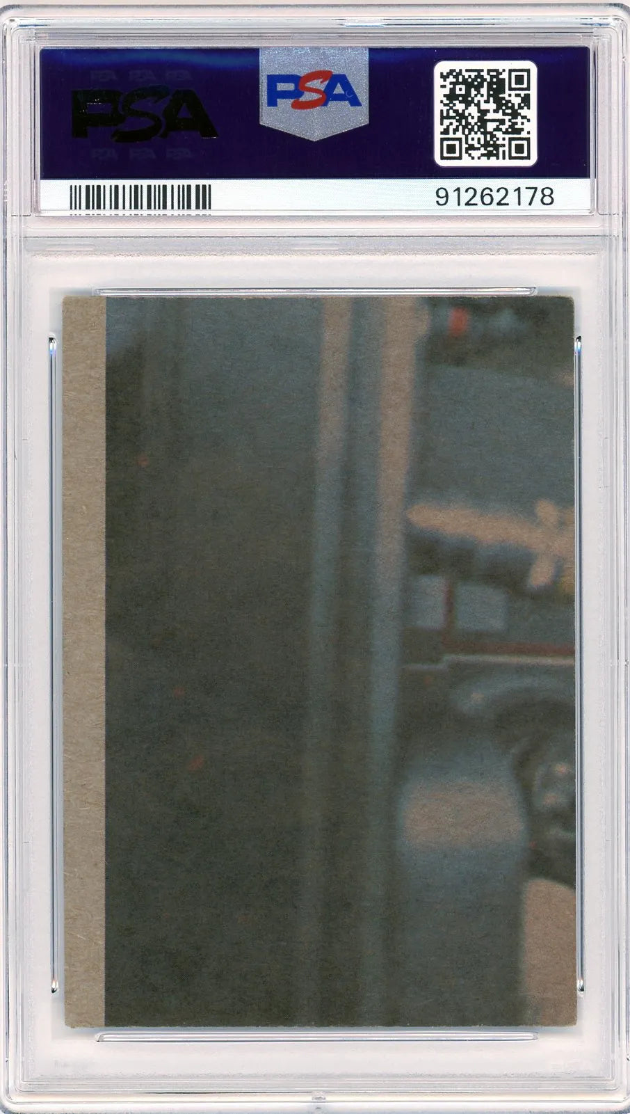 Back image of the 1977 Star Wars #1 Luke Skywalker rookie card, graded PSA 3, showing the card's blank reverse.
