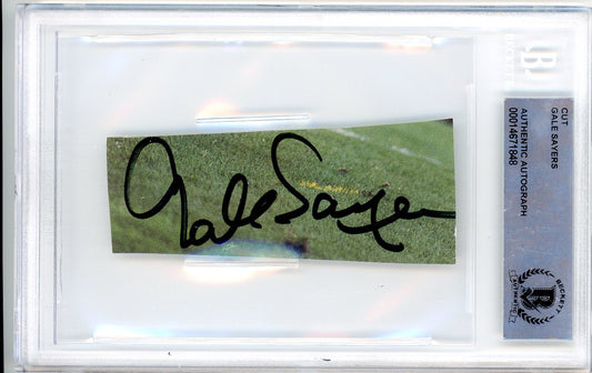 Gale Sayers Cut Signature Beckett Certified Authentic Autograph