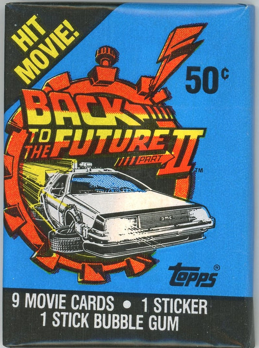 1989 Back to the Future Part II Sealed Trading Card Pack 